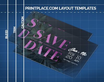 Metallic Save the Date Cards Printing